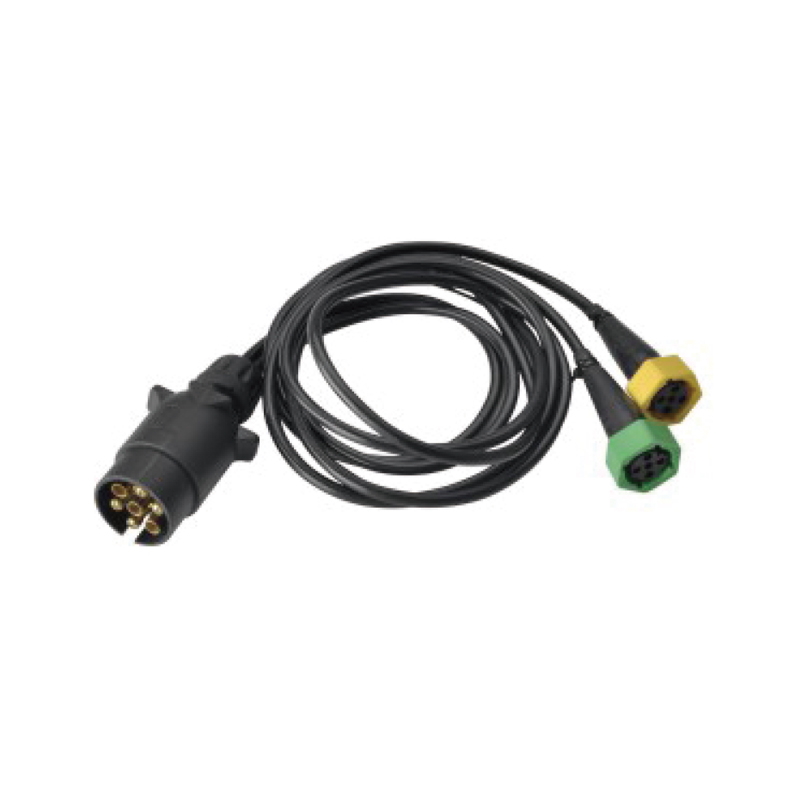 ملف مستقيم PVC ذو 7 أقطاب، على القابس JH003 واثنين من المقابس البلاستيكية 5pin، طول الكابل 1M، 2M، 3M...JH017-H